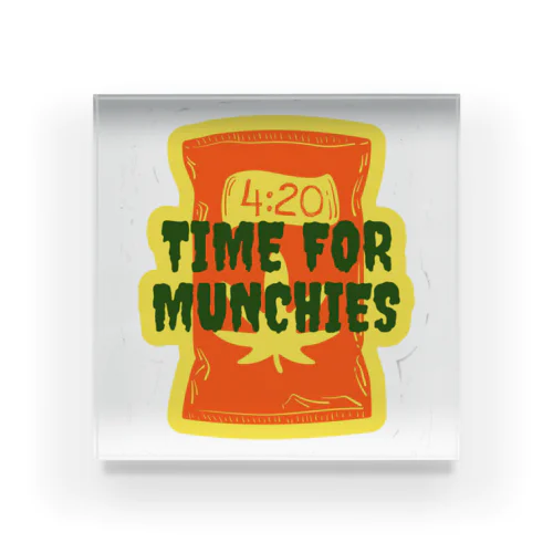 Time for Munchies 😋 Acrylic Block