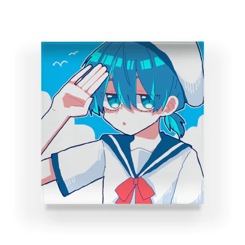 水平くん Acrylic Block