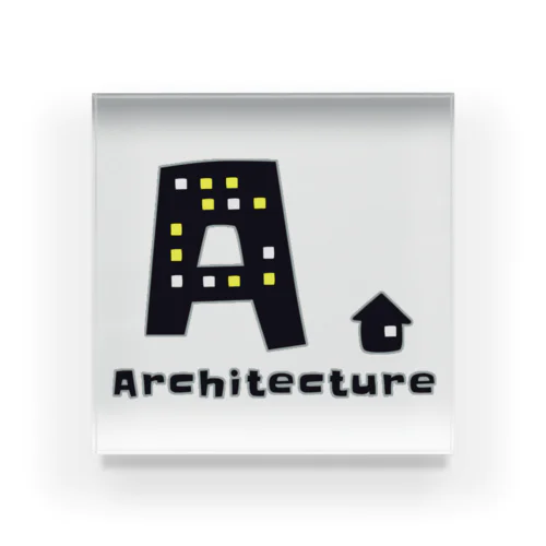 Architecture. Acrylic Block