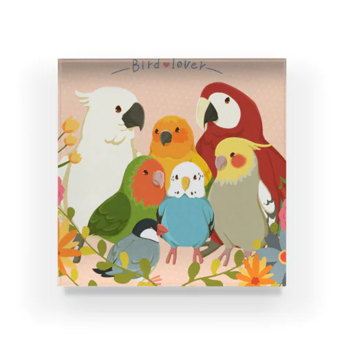 bird lover 아크릴 블럭