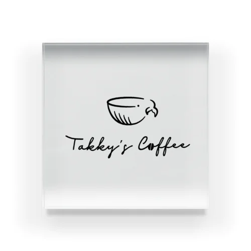 takky's coffee (black) アクリルブロック