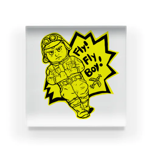 Fly! Fly Boy (イエロー) Acrylic Block