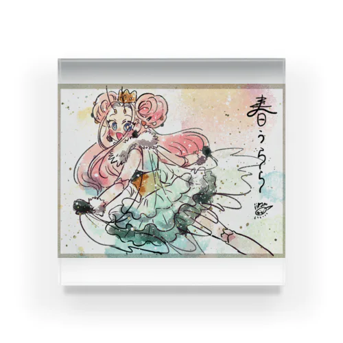 春うららなびびちゃん Acrylic Block