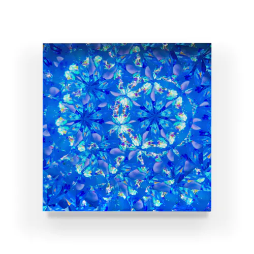 midnight flower Acrylic Block