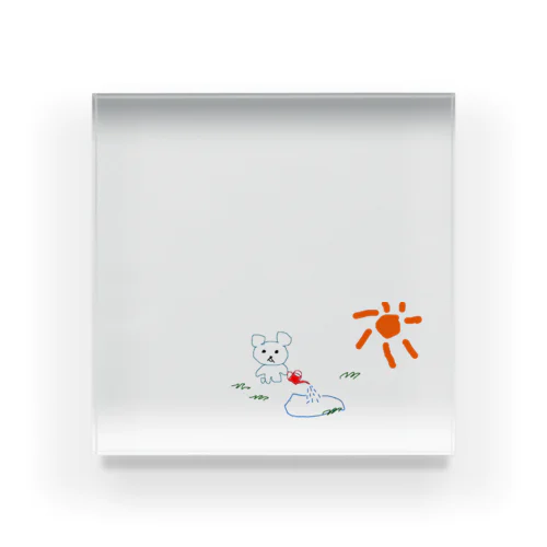 みずやりくまさん Acrylic Block