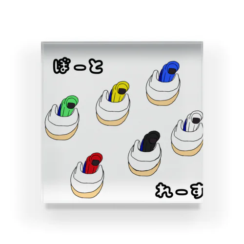 ボートレース　イラスト アクリルブロック