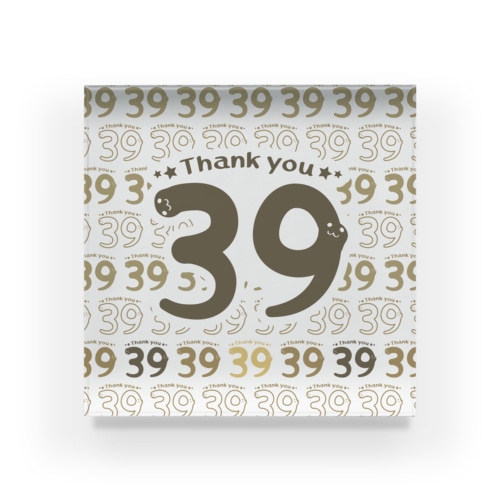 CT118 39*サンキューThank you*Cbg Acrylic Block