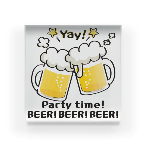 BEER!BEER!BEER! A Acrylic Block