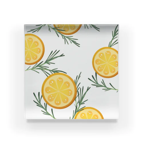 Lemon🍋& Rosemary🌿 Acrylic Block