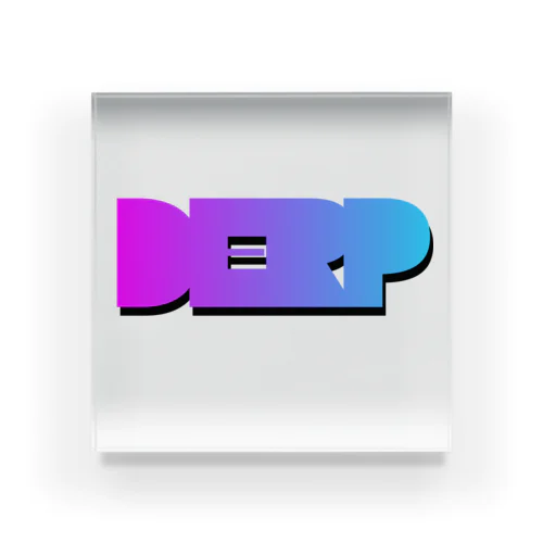 Team DERP Logo 3D Acrylic Block