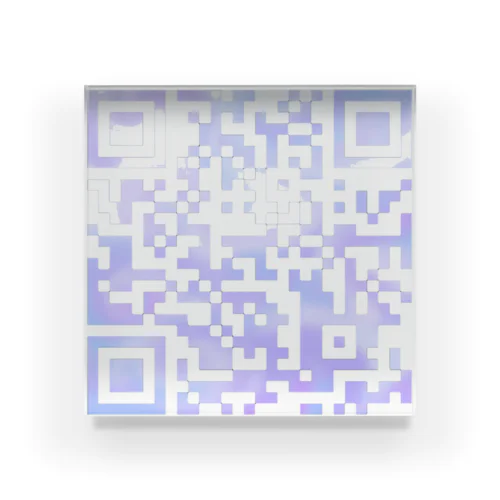 QR T-shirt -World Peace- Acrylic Block