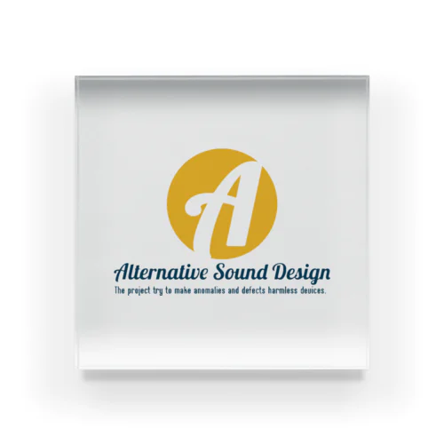 A.S.D logo vertical Acrylic Block