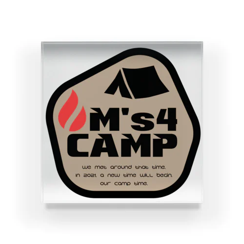 M's4CAMP カーキ Acrylic Block