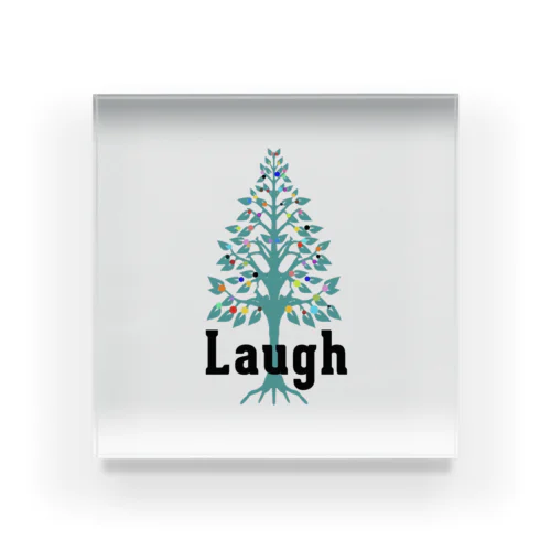 Laugh Acrylic Block