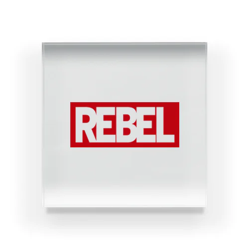 REBEL RED Acrylic Block