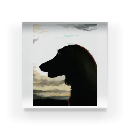 夕日の犬。 Acrylic Block