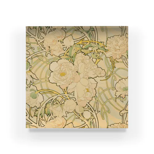 ミュシャ Alphonse Mucha Acrylic Block