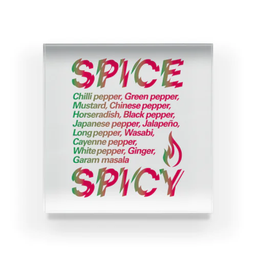 SPICE SPICY（Chili） Acrylic Block