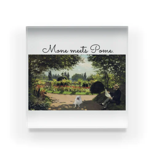 Mone meets Pome. Acrylic Block