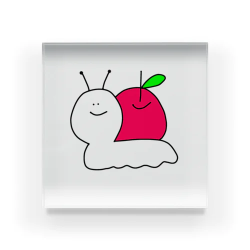 🐌カタツムりんご🍎 アクリルブロック