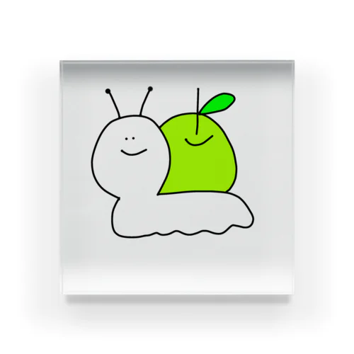 🐌カタツムりんご🍏 アクリルブロック