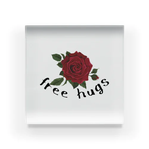 free hugs アクリルブロック