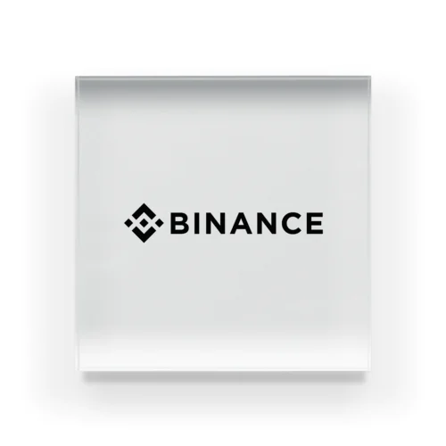 BINANCE-バイナンス- 黒ロゴ Acrylic Block