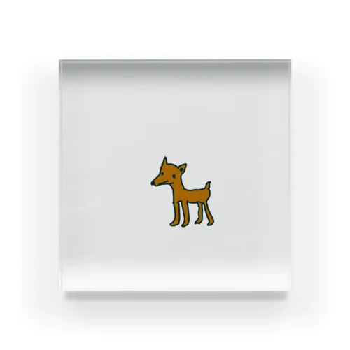 立つ犬 Acrylic Block