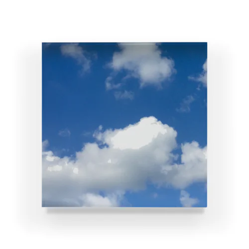 空模様  優しい雲 アクリルブロック