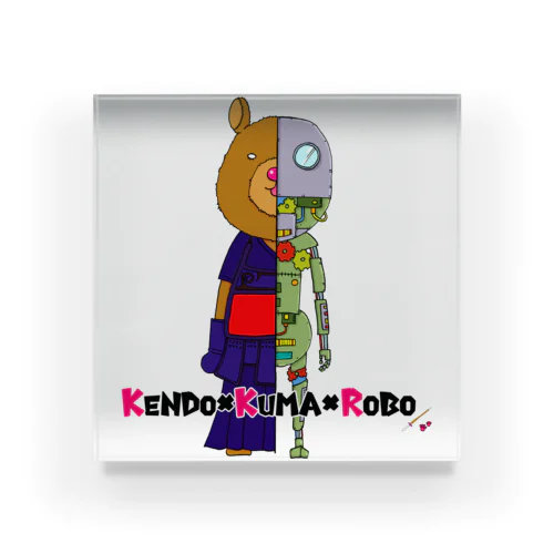 KENDO×KUMA×ROBO Acrylic Block