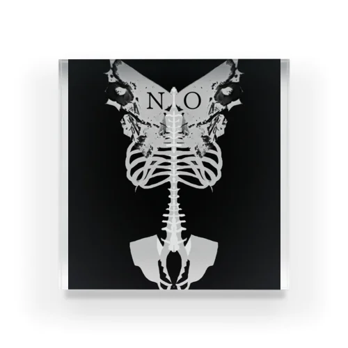  Butterfly bone Tシャツ Acrylic Block