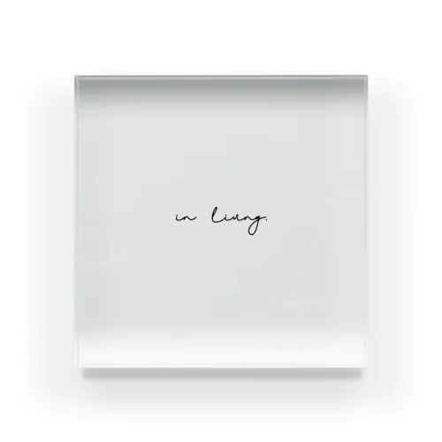 in living. BASIC LOGO Acrylic Block