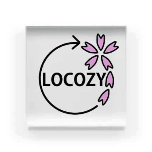 LOCOZYペーパーウェイト Acrylic Block