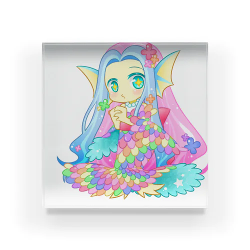 カラフルアマビエグッズ Acrylic Block