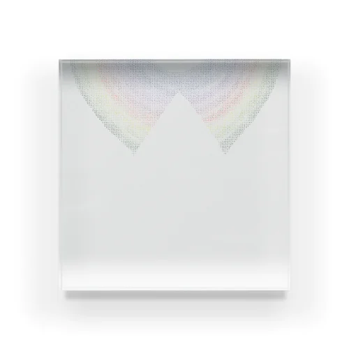 collar- rainbow- Acrylic Block