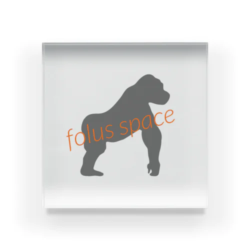 folus space gorilla Acrylic Block