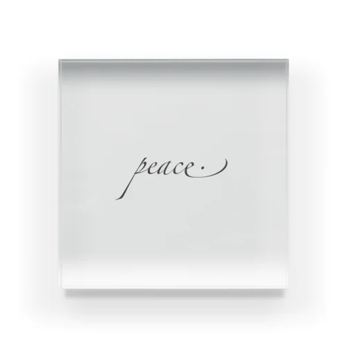 peace アイテム Acrylic Block