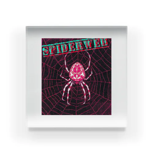 spiderweb Acrylic Block