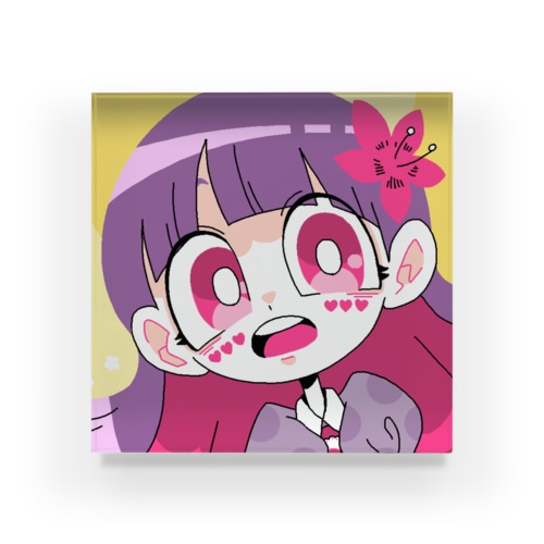 覗き込む少女 Acrylic Block