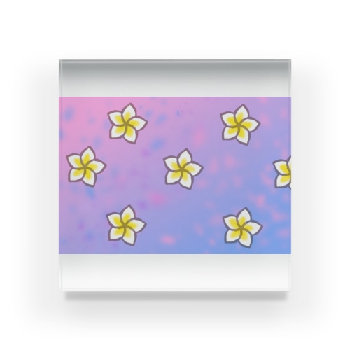 Plumeria Acrylic Block