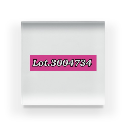 lot.3004734 Acrylic Block