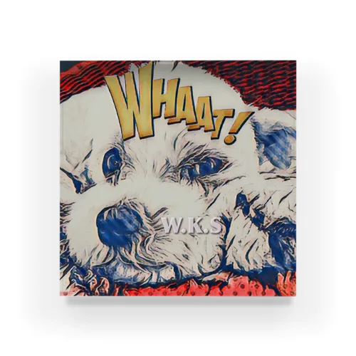 WHAAT！DOG Acrylic Block