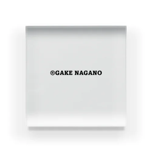 GAKE NAGANO商標登録 アクリルブロック