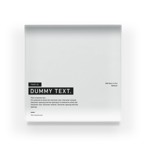 DUMMY TEXT. - untitled Acrylic Block