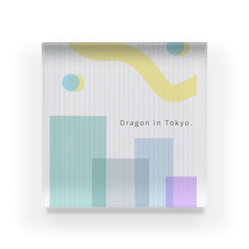 Dragon in Tokyo. Acrylic Block