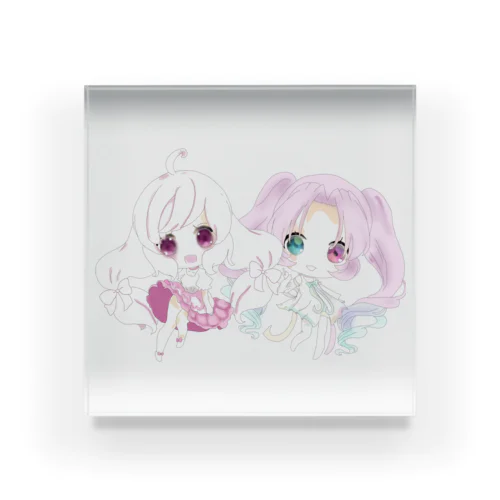 夢ちゃん＆ジュエリーちゃんグッズ！ Acrylic Block