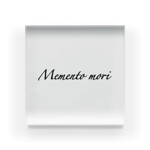 Memento mori Acrylic Block