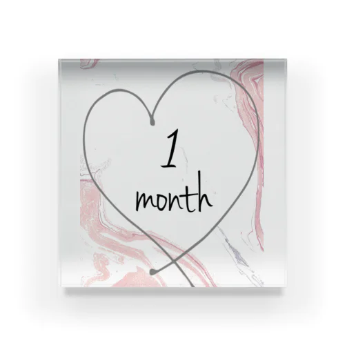 １month♡ Acrylic Block