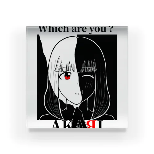 あかりちゃん Which are you? Acrylic Block