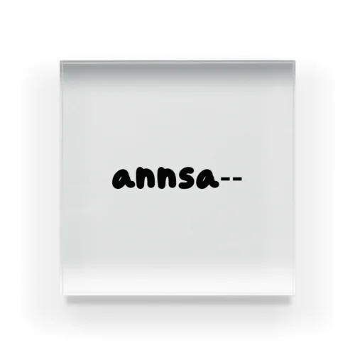 annsa-- Acrylic Block